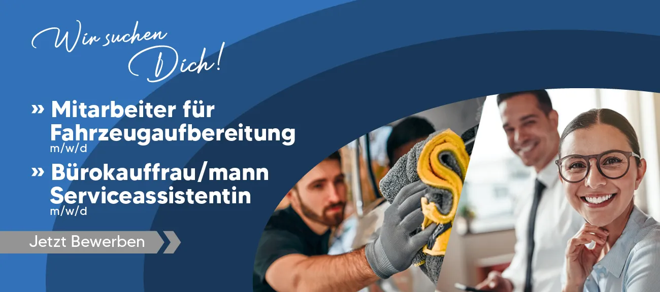 Slider Mitarbeiter Fahrzeugaufbereitung Service