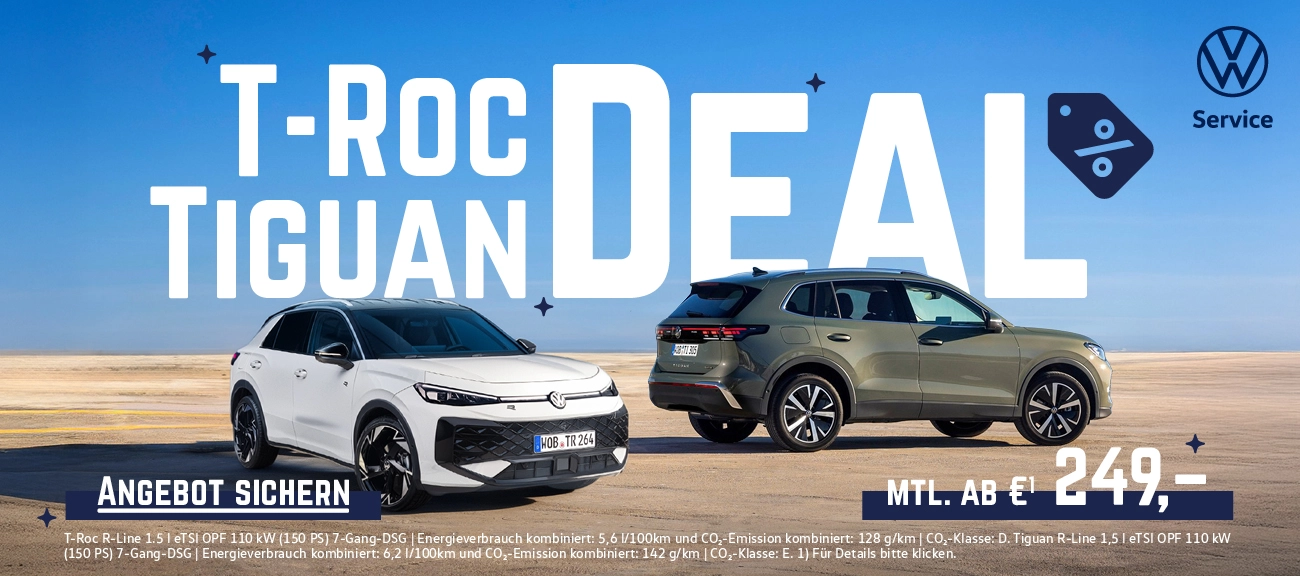 VW T-Roc Tiguan Leasingaktion