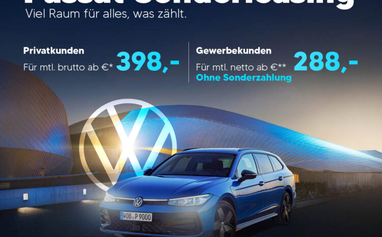  Passat Sonderleasing bis 20. März