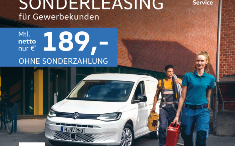  VW Caddy Cargo für Gewerbekunden