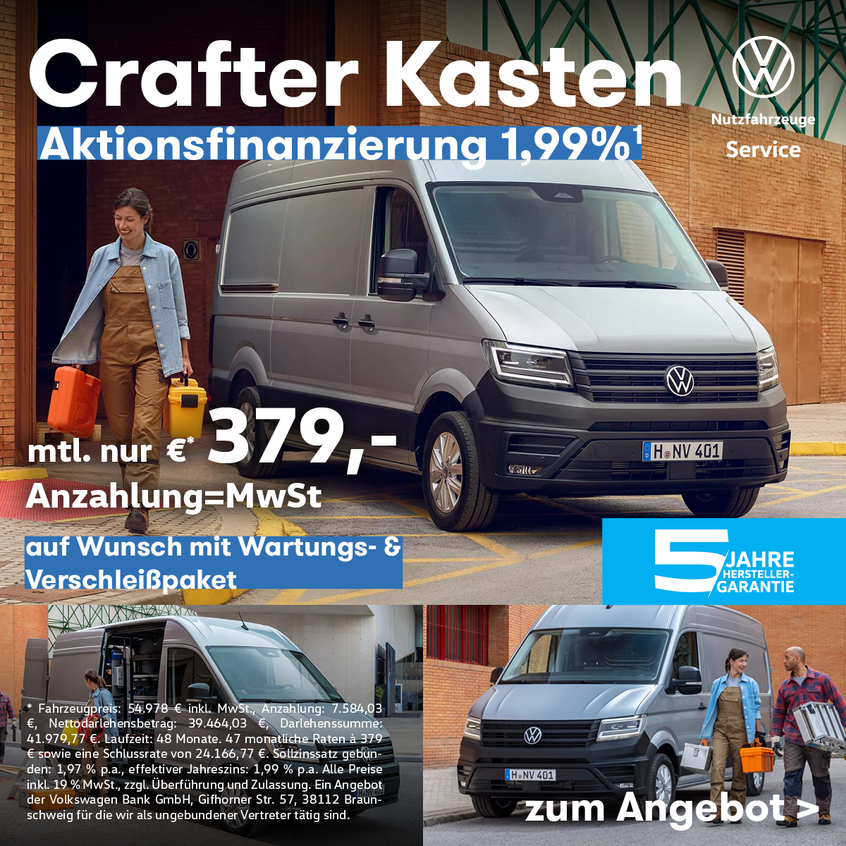 BEITRAG VW Crafter Kasten 1,99%