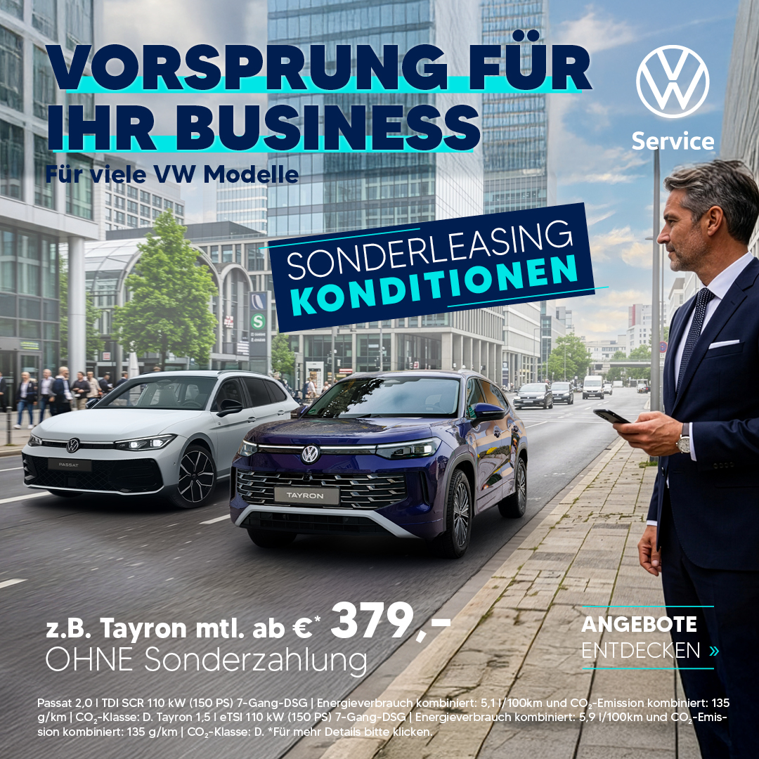 Volkswagen Gewerbeleasing